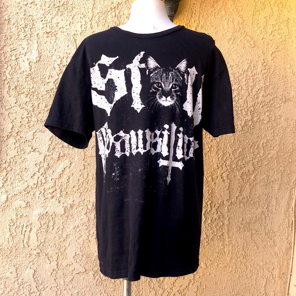 Black Craft Stay Pawsitive Men’s Black Tee